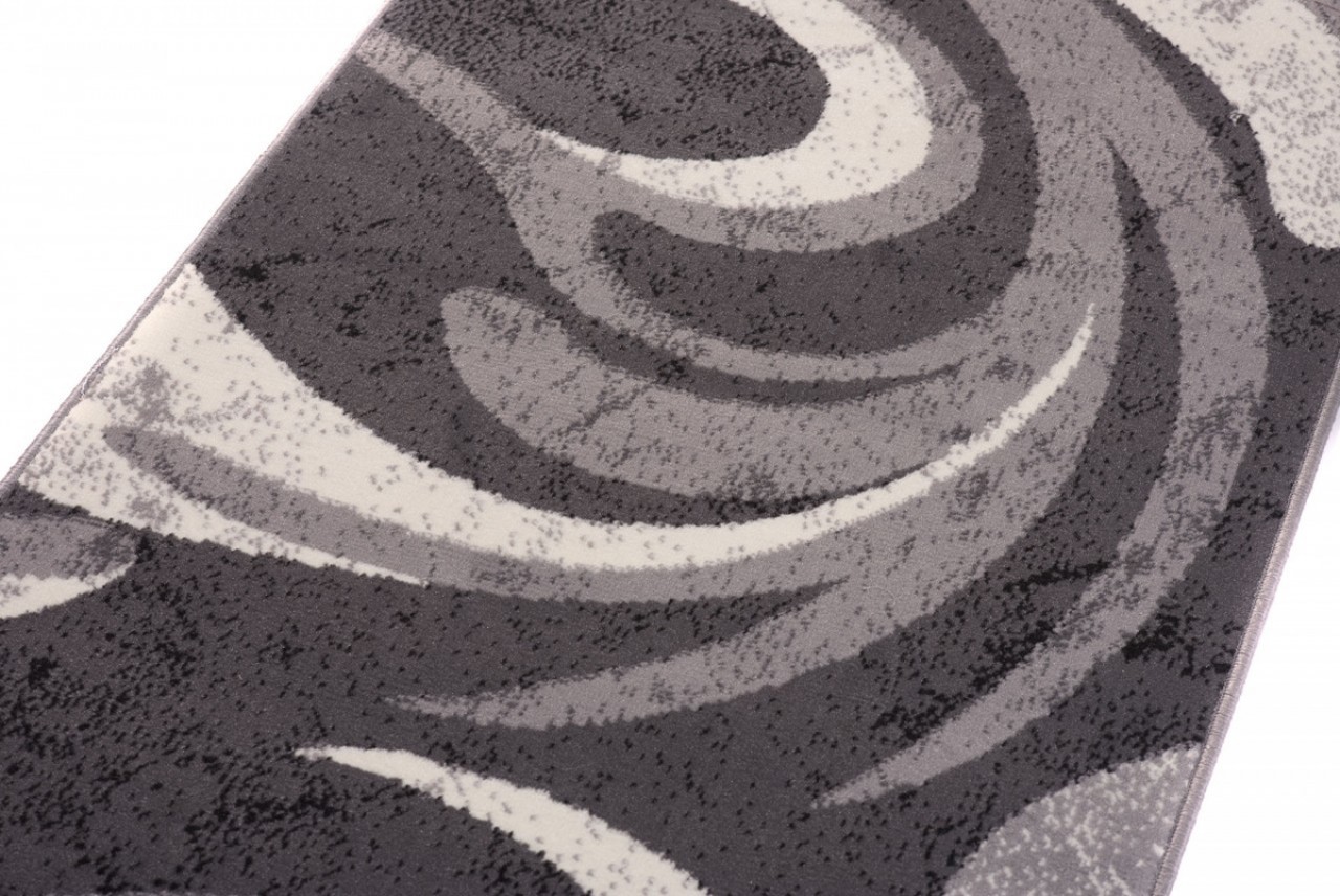 Tapis de couloir Dream Abstrait Gris Ondes Fines