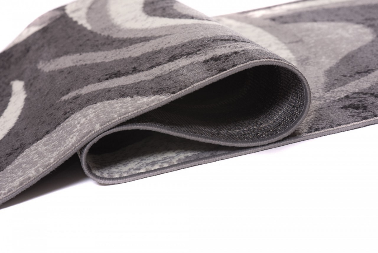 Tapis de couloir Dream Abstrait Gris Ondes Fines