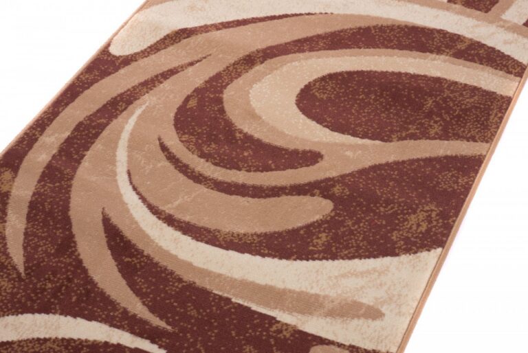 Tapis de couloir Dream Abstrait Marron Ondes Fines