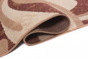 Tapis de couloir Dream Abstrait Marron Ondes Fines