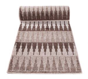 Tapis de couloir Sari Beige Géométrique