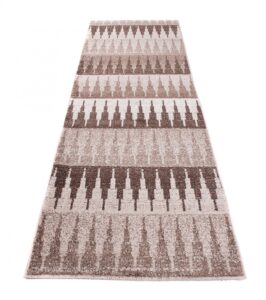 Tapis de couloir Sari Beige Géométrique