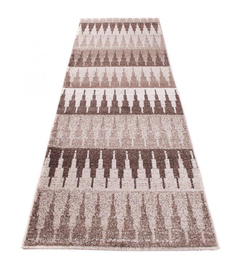 Tapis de couloir Sari Beige Géométrique