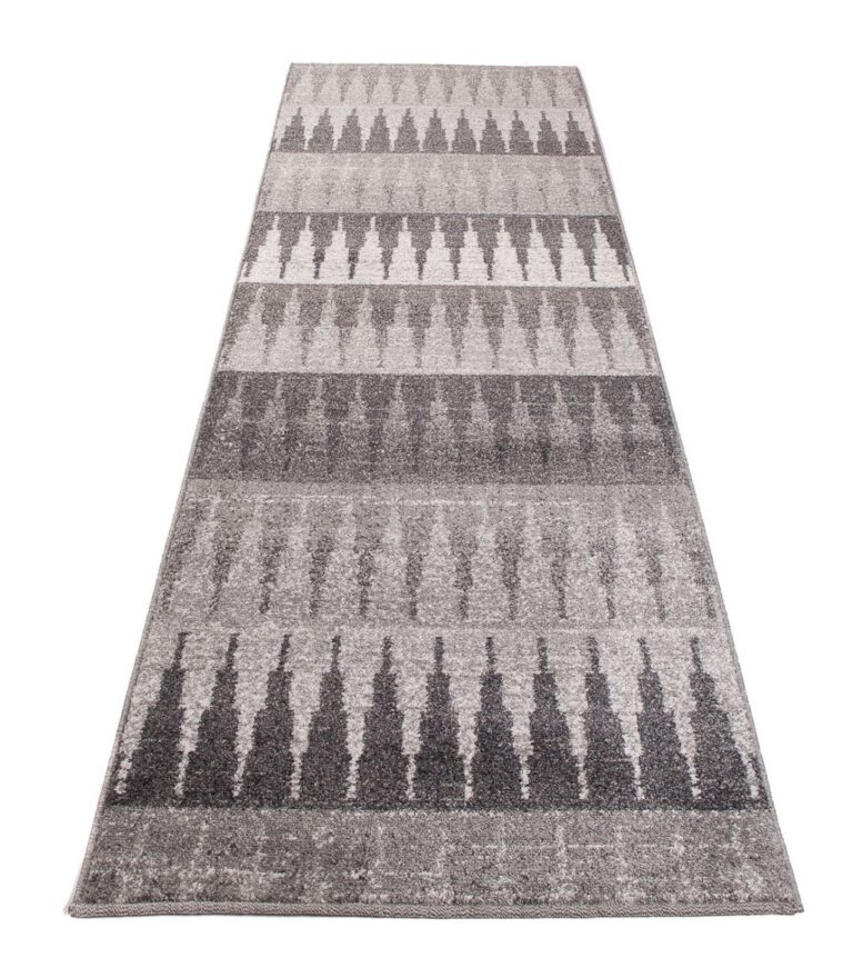 Tapis de couloir Sari Gris Géométrique