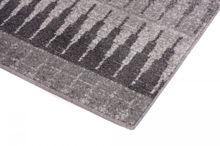 Tapis de couloir Sari Gris Géométrique