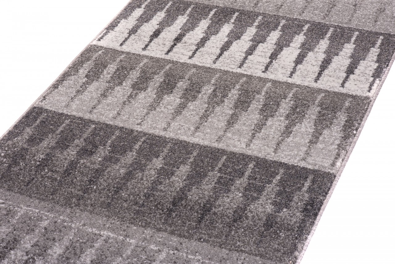 Tapis de couloir Sari Gris Géométrique