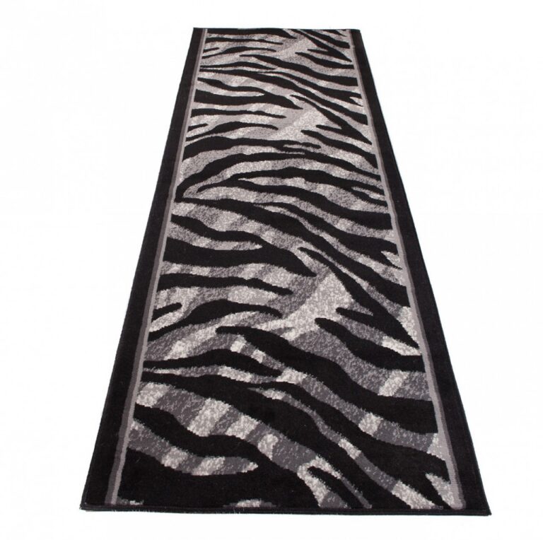 Tapis de couloir Dream Gris Noir Imprimé Animalier