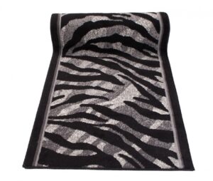 Tapis de couloir Dream Gris Noir Imprimé Animalier