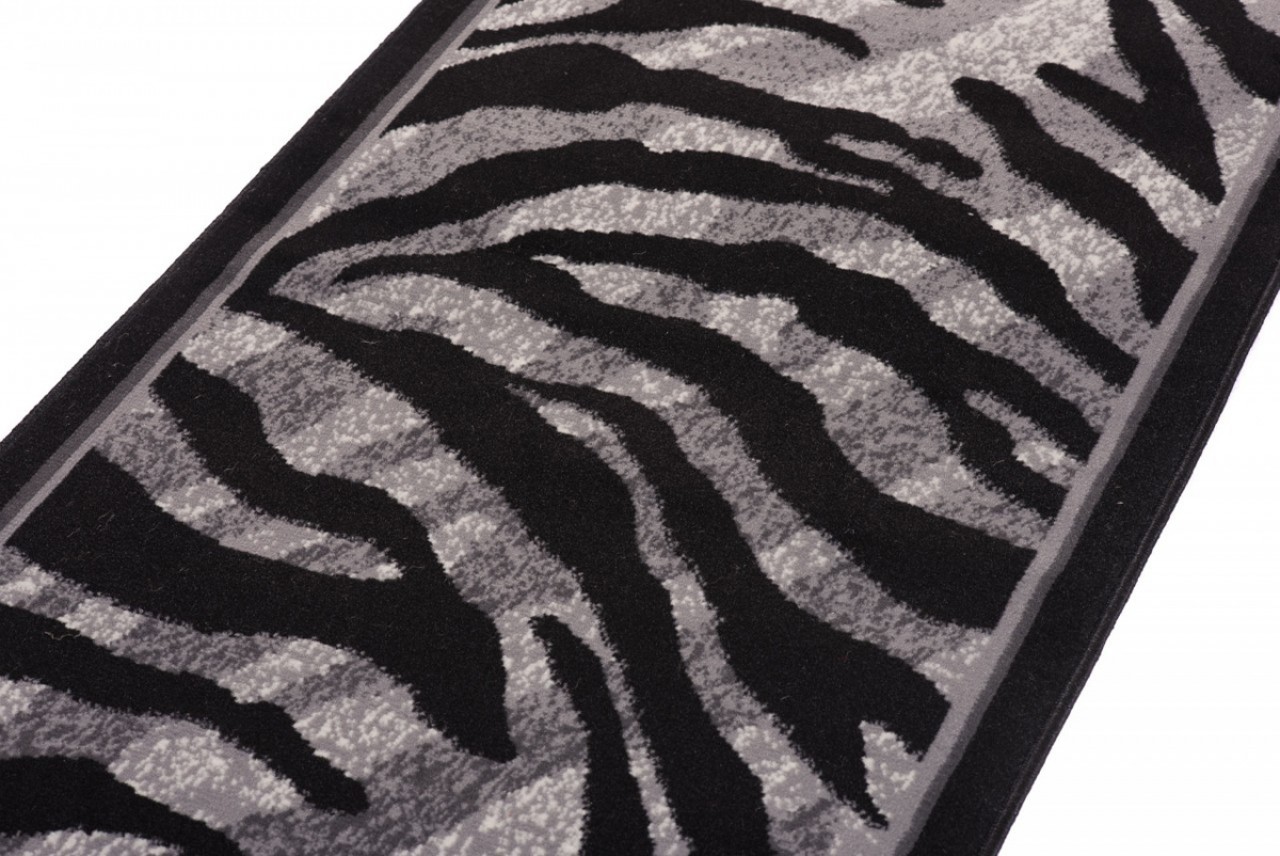 Tapis de couloir Dream Gris Noir Imprimé Animalier
