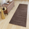 Tapis de couloir Sari Marron Foncé Mélange