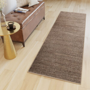 Tapis de couloir Sari Marron Mélange