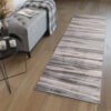 Tapis de couloir Sari Gris Rayures