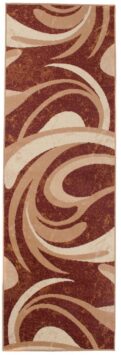 Tapis de couloir Dream Abstrait Marron Ondes Fines