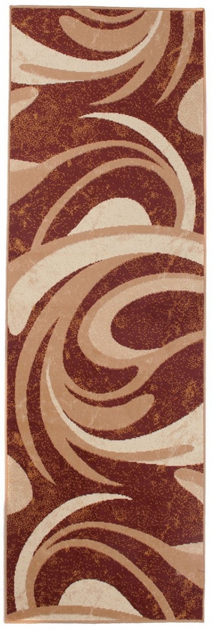 Tapis de couloir Dream Abstrait Marron Ondes Fines