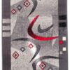 Tapis de couloir Dream Gris Rouge Demi-lune
