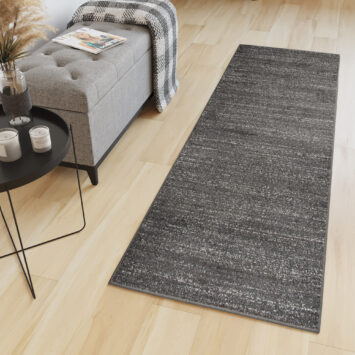 Tapis de couloir Sari Gris Foncé Mélange