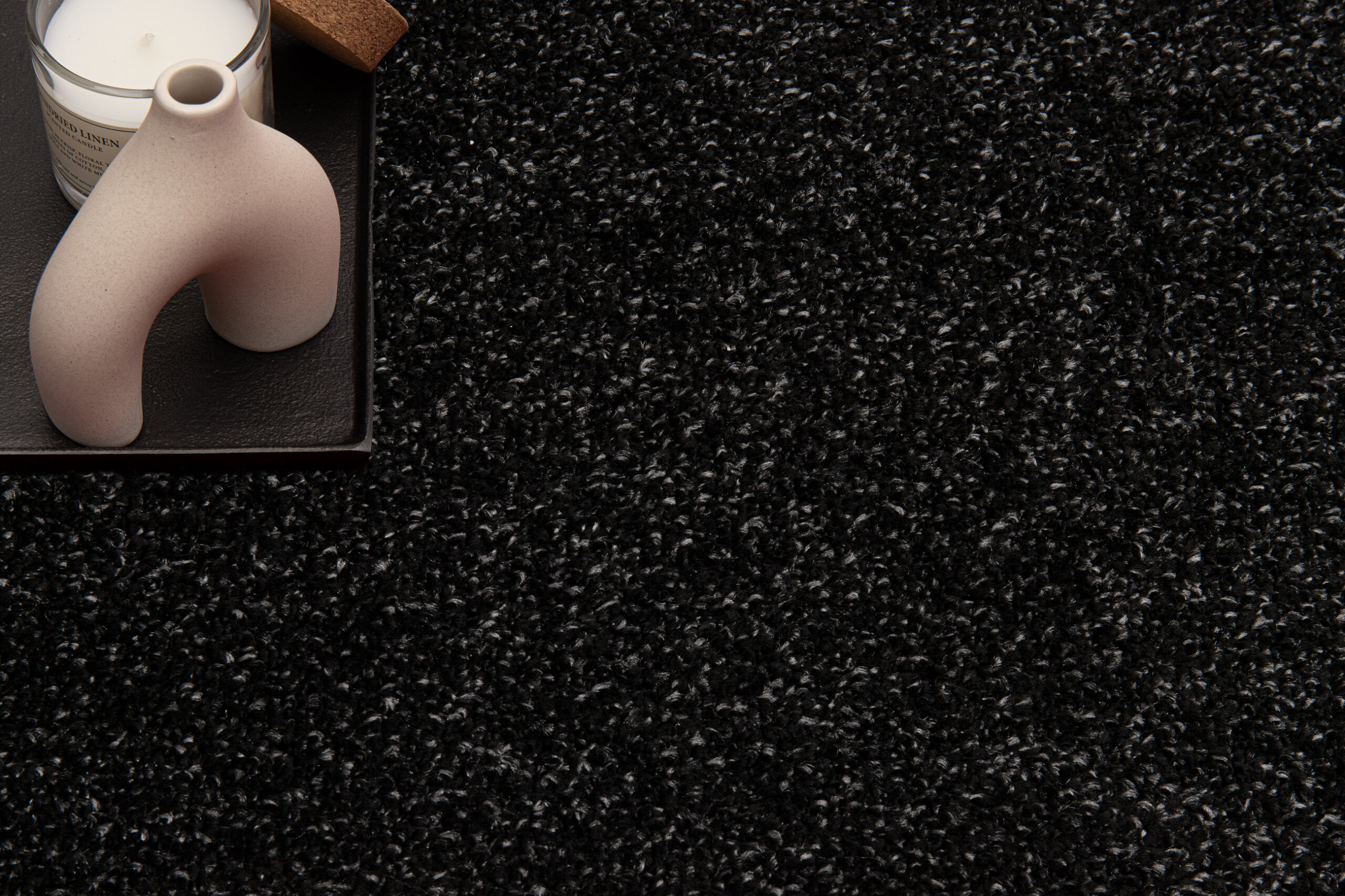 Tapis Noyan Anthracite Moderne Antidérapant