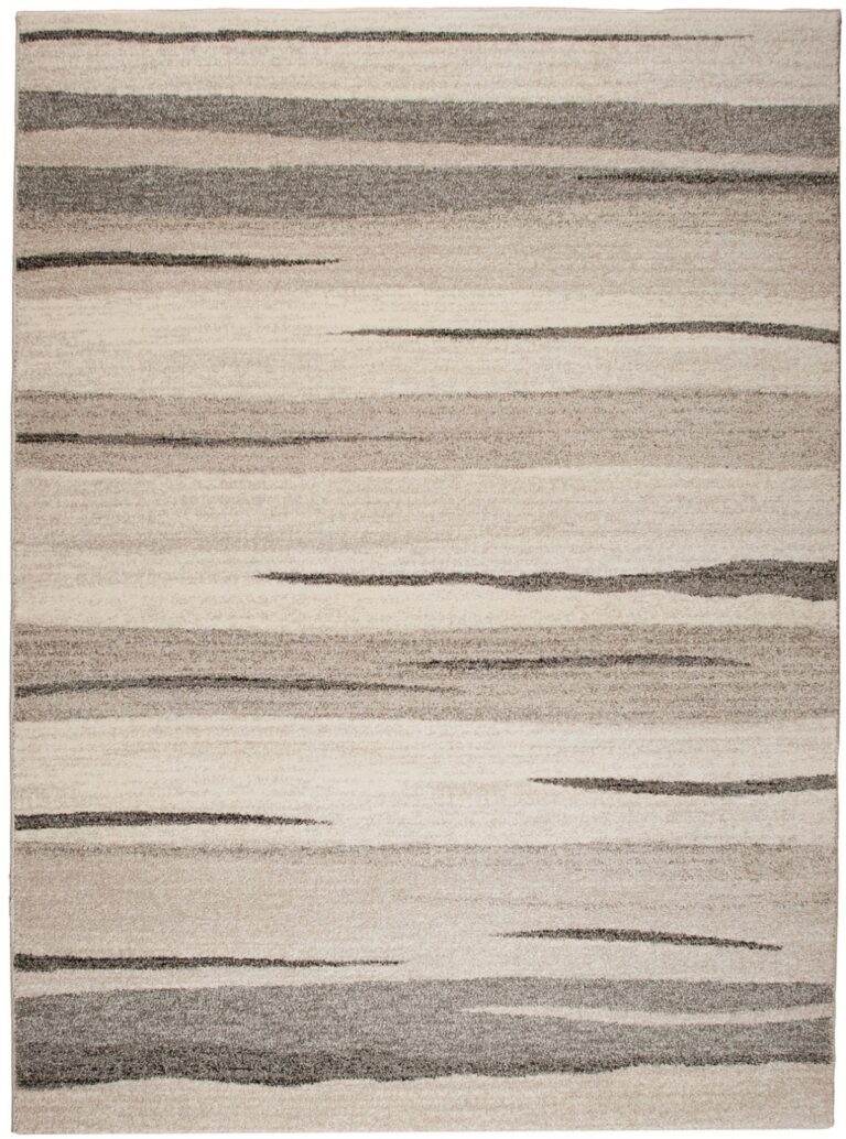 Tapis Sari Beige Crème Abstrait