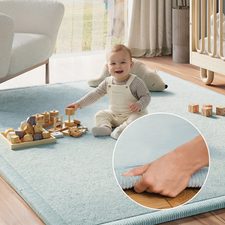 Tapis Enfant Fluffin Bleu