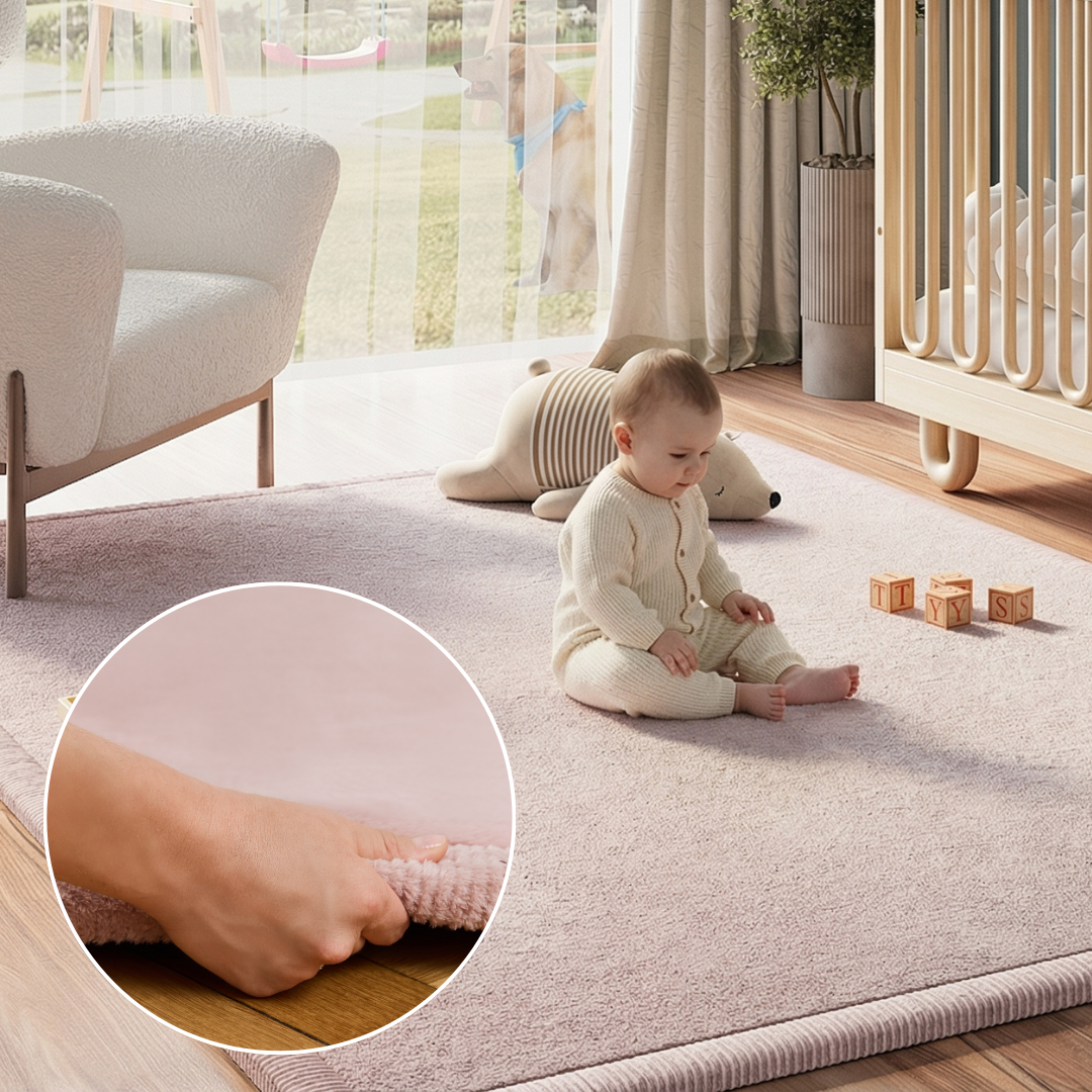 Tapis Enfant Fluffin Rose