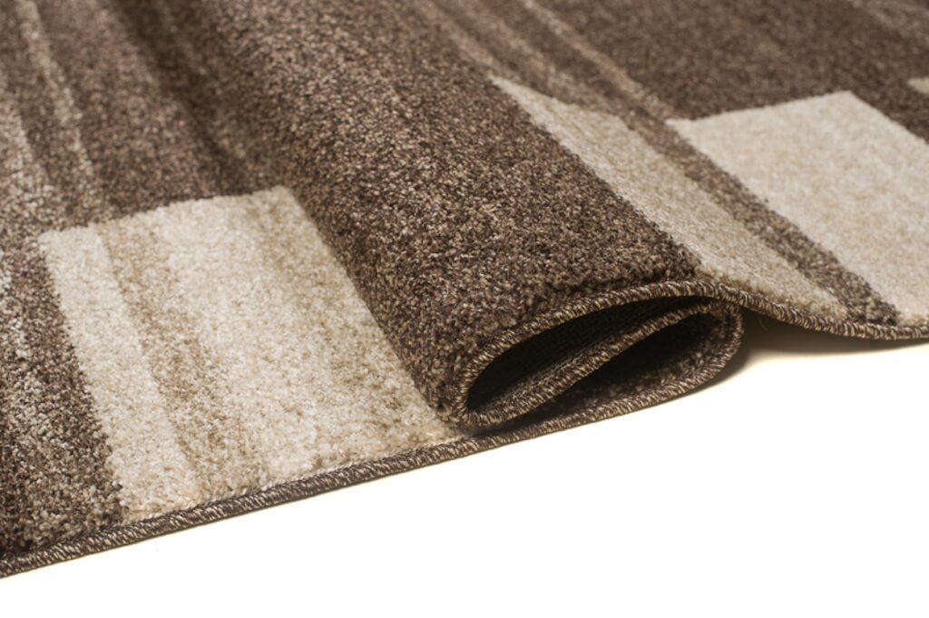 Tapis Sari Marron Cadre