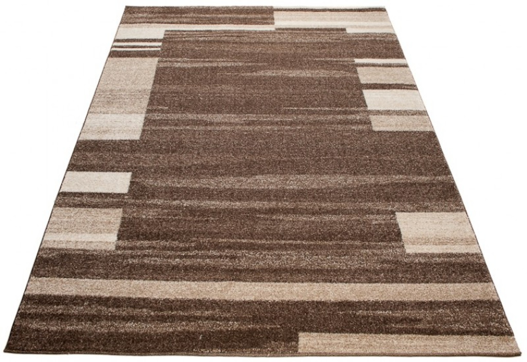 Tapis Sari Marron Cadre