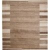 Tapis Sari Beige Foncé Cadre