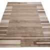 Tapis Sari Beige Foncé Cadre