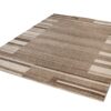 Tapis Sari Beige Foncé Cadre