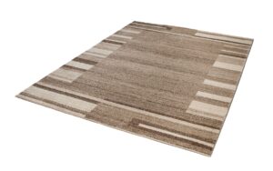 Tapis Sari Beige Foncé Cadre