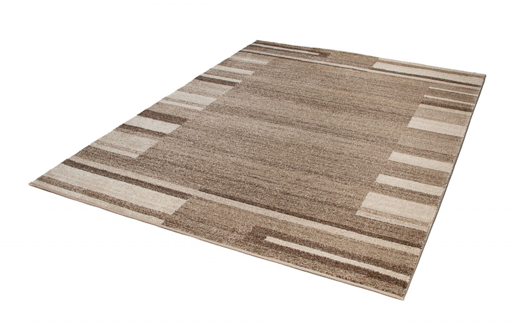 Tapis Sari Beige Foncé Cadre