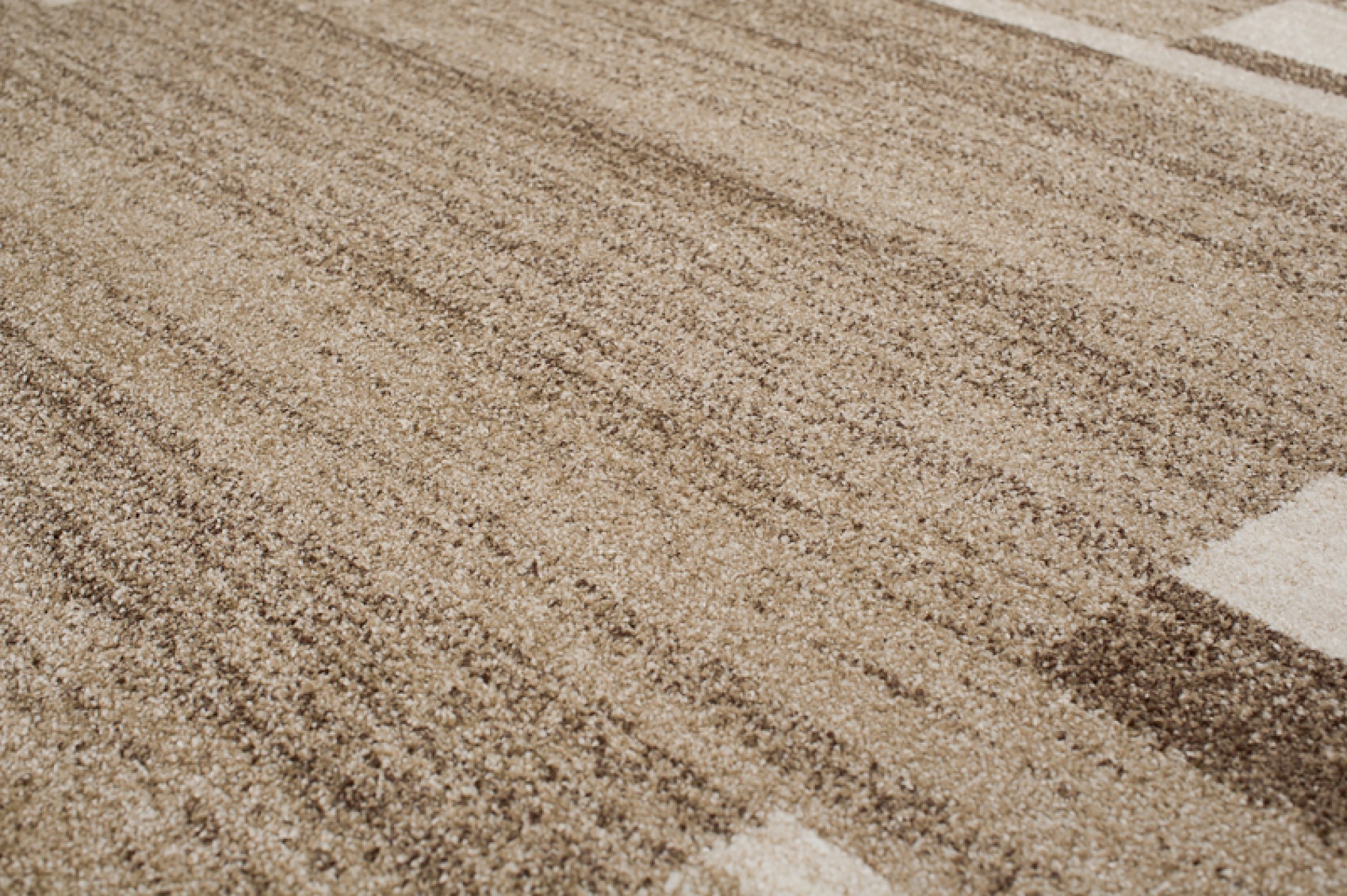 Tapis Sari Beige Foncé Cadre