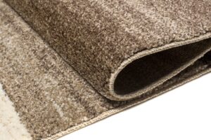 Tapis Sari Beige Foncé Cadre