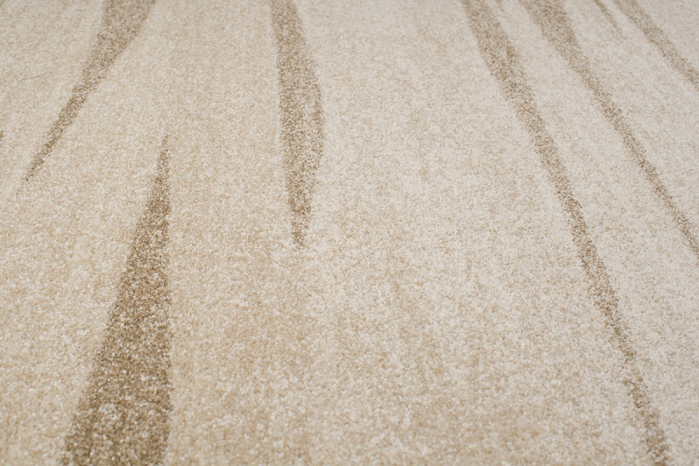 Tapis Sari Beige Rayé