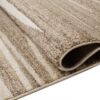 Tapis Sari Beige Foncé Rayé