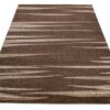 Tapis Sari Marron Beige Rayé