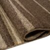 Tapis Sari Marron Beige Rayé
