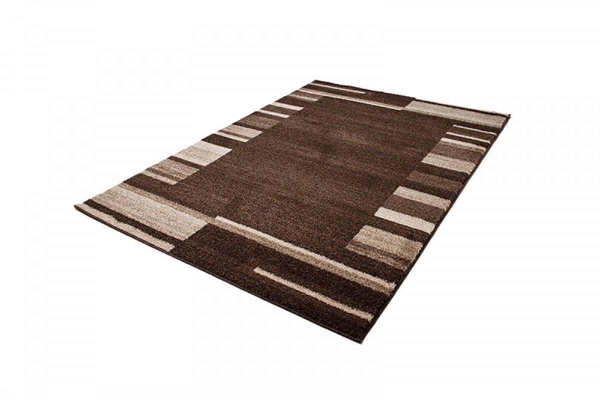 Tapis Sari Marron Foncé Cadre