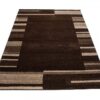 Tapis Sari Marron Foncé Cadre