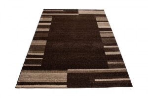 Tapis Sari Marron Foncé Cadre