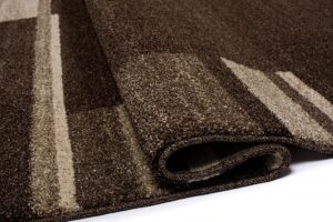Tapis Sari Marron Foncé Cadre