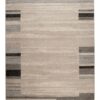 Tapis Sari Beige Gris Cadre