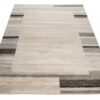 Tapis Sari Beige Gris Cadre