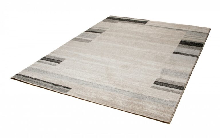 Tapis Sari Beige Gris Cadre