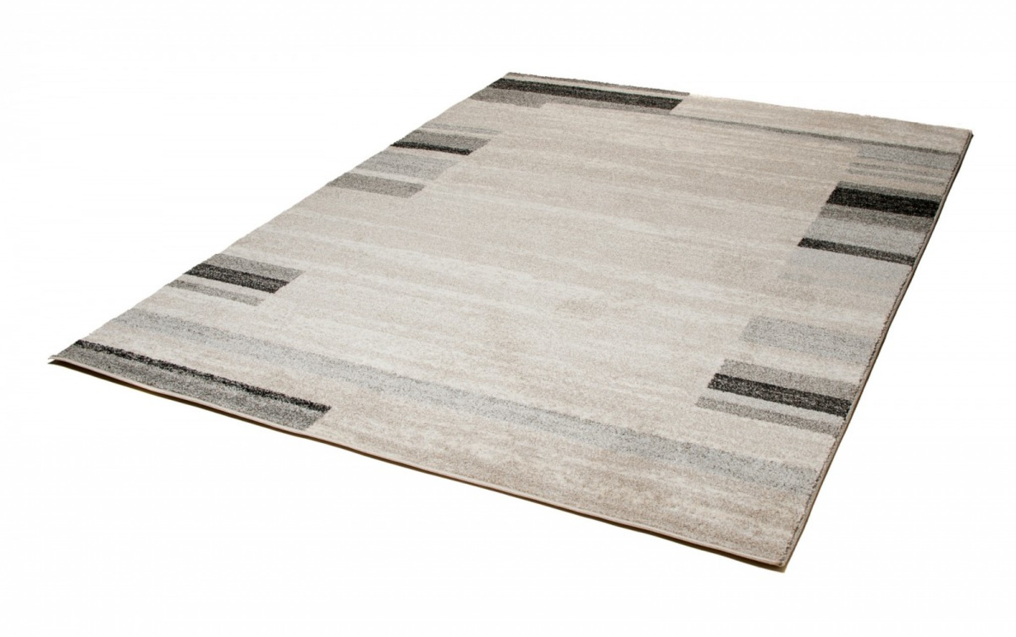 Tapis Sari Beige Gris Cadre