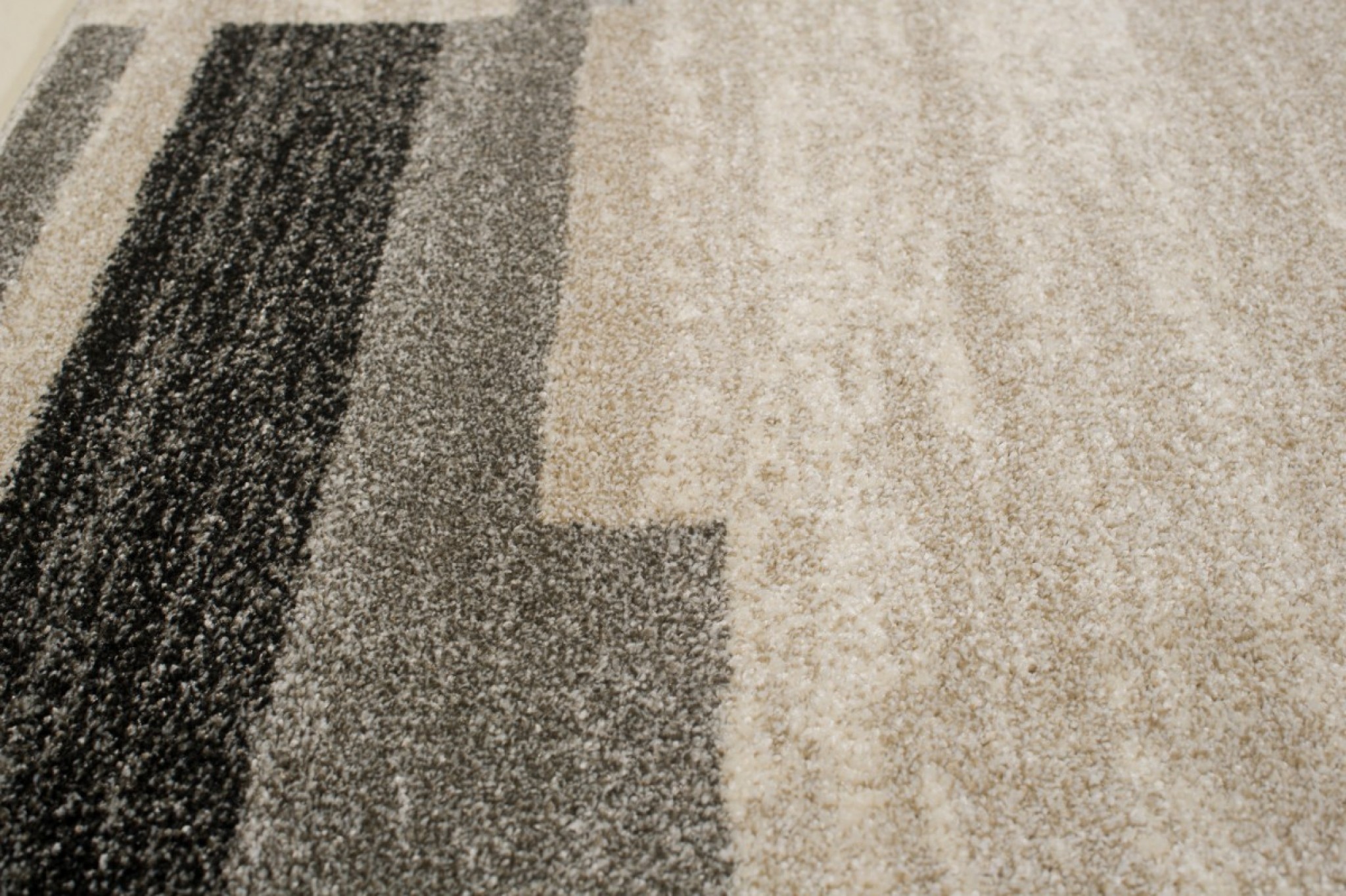 Tapis Sari Beige Gris Cadre