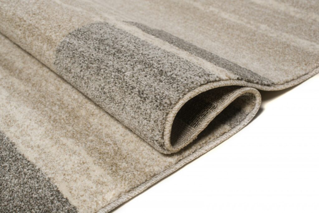 Tapis Sari Beige Gris Cadre