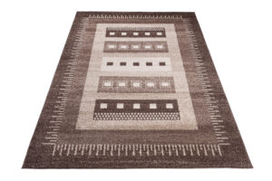 Tapis Sari Marron Ethnique Cadre