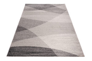 Tapis Sari Gris Beige Géométrique