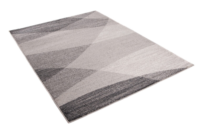 Tapis Sari Gris Beige Géométrique